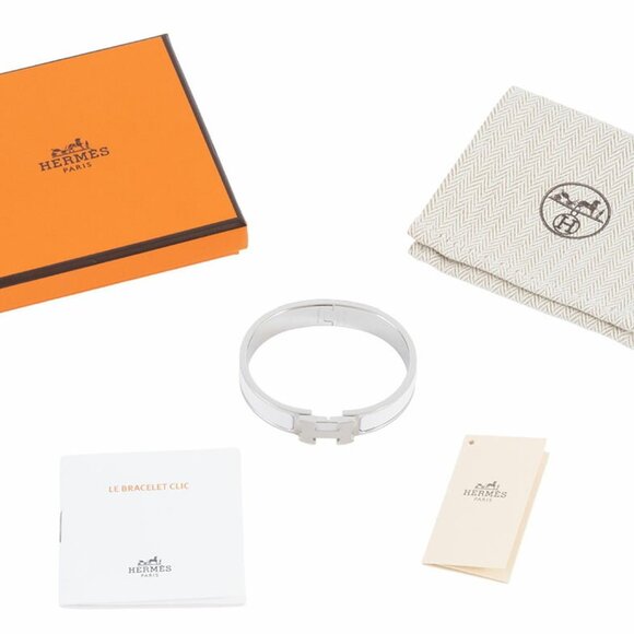 HERMES White Charm Bracelet - Picture 10 of 11